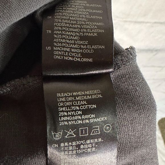 H&M Gray Lace Sleeveless Knee Length Dress, Size 14, Pre-owned - Picture 5 of 6